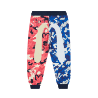 Color Blocking Allover Camouflage Print Sweatpants