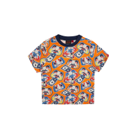 Allover Daruma Mask and Banknote Print T-shirt