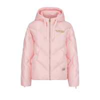 Swallow Embroidered Oversized Down Jacket