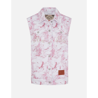 Landscape Sometsuke Denim Vest Jacket