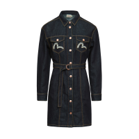 Logo Embroidered Denim Dress