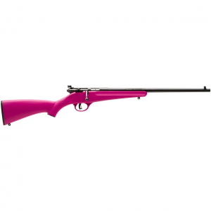 Youth Savage Rascal Bolt Action 22LR Rimfire 16125 Barrel Pink Synthetic Stock 1 Round