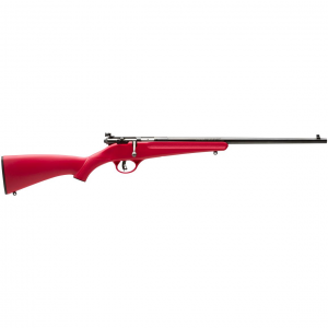 Youth Savage Rascal Bolt Action 22LR Rimfire 16125 Barrel Red Synthetic Stock 1 Round