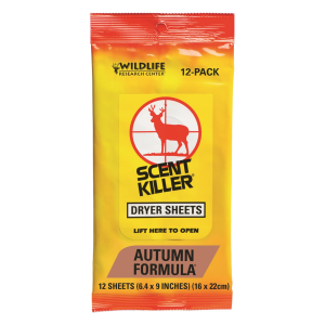 Wildlife Research Center Scent Killer Autumn Formula Dryer Sheets