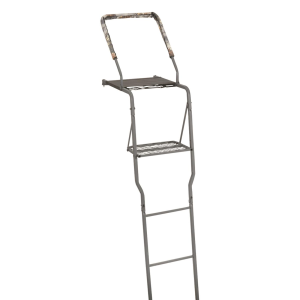 Guide Gear 15' Mesh Seat Ladder Tree Stand with Shooting Rail