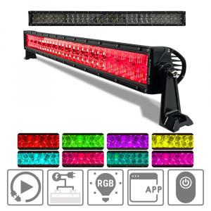 30" Extreme Series Dual Row Combo RGB Light Bar & Harness Kit