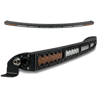 50" Curved X6S Slim Amber/White 240W LED Light Bar & Harness