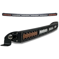 38" Curved X6S Slim Amber/White 180W LED Light Bar & Harness