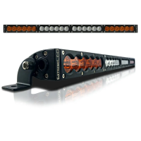 25" X6S Slim Amber/White 120W LED Light Bar & Harness