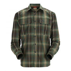 Simms ColdWeather Long Sleeve Shirt - Men's - Forest Hickory Plaid - 2XL