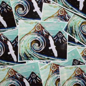 Art 4 All Surf Break Sticker - One Color - One Size