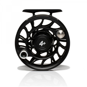Hatch Iconic Fly Reel - 4 Plus - Black Silver - Large Arbor