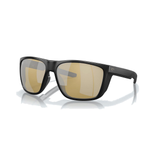 Costa Ferg XL Sunglasses - Polarized - Matte Black with Sunrise Silver Mirror 580G