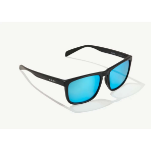 Bajio Calda Sunglasses - Polarized - Black Matte with Blue Plastic