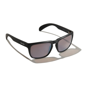 Bajio Swash Sunglasses - Polarized - Black Matte with Silver Glass