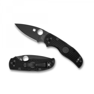 Spyderco Native 5 Knife - Lightweight Black and Black - One Size