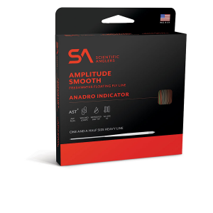 Scientific Anglers Amplitude Smooth Anadro Stillwater Indicator Fly Line - Orange and Willow and Optic Green - WF4F