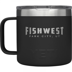 Fishwest Park City Logo YETI Rambler Mug - 14 oz - Black