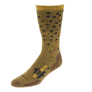 RepYourWater Trout Skin Mid-weight Wool Socks - Brown Trout - M