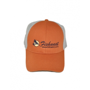 Fishwest Simms Logo CBP Trucker Cap - Simms Orange - One Size