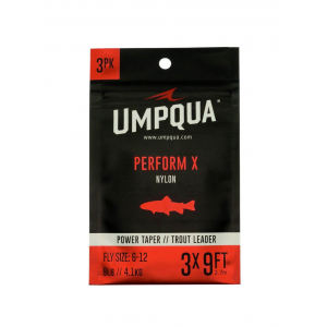 Umpqua Perform X Power Taper Trout Leader - 3 Pack - One Color - 7.5ft 3X
