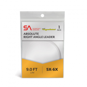 Scientific Anglers Absolute Right Angle Nymph Leader 12' - 1 Pack - Clear - 3X-4X