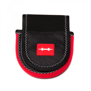 Hatch Iconic Reel Pouch - Black and Red - 3/4