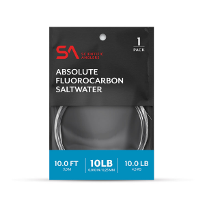 Scientific Anglers Absolute Fluorocarbon Saltwater 10' Leader - 1 Pack - Clear - 12lb