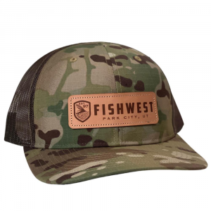 Fishwest Park City Logo Multicam Trucker Hat - Original Coyote Brown
