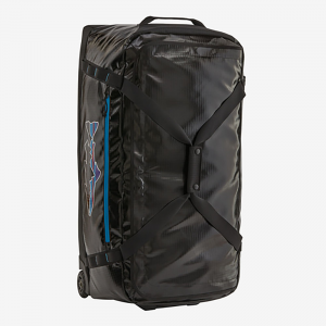 Patagonia Black Hole Wheeled Duffel - 100L - Black with Fitz Trout