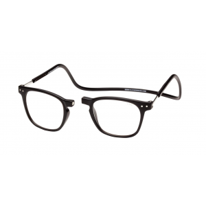 Clic Manhattan Oval Reading Glasses - Black - +3.00