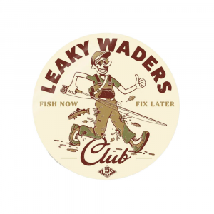 Lakes Rivers Streams Leaky Waders Club Decal - One Color