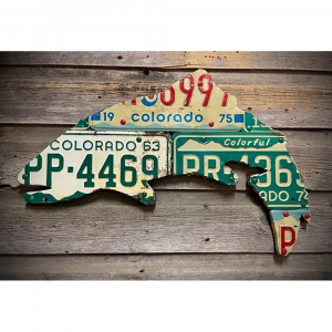 Cody Richardson - Colorado Trout License Plate Art - One Color - 24 in