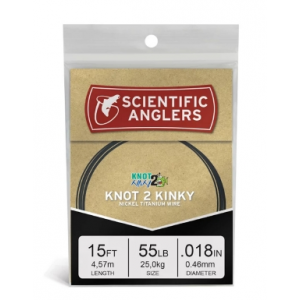 Scientific Anglers Fly Fishing  - Knot 2 Kinky Titanium Wire Leader