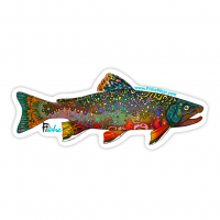 Fishewear Brookie Sticker - One Size