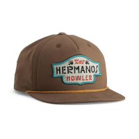Howler Brothers Los Hermanos Badge Structured Snapback Hat - Cinder