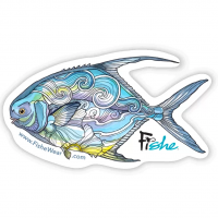 Fishewear Permit Paradise Sticker - One Size