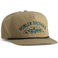 Howler Brothers Creative Trout Unstructured Snapback Hat - Khaki