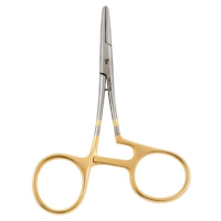 Dr. Slick Twisted Loop Scissor Clamp 5.5in - Gold - 5.5 in