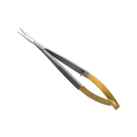Dr. Slick Spring Iris Scissor - Gold - 4 in Curved