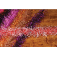 Hareline Dubbin EP Tarantula Hairy Legs Brush - Black and Hot Pink - 1in