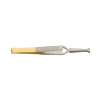 Dr. Slick Bead Tweezer - Straight - Gold and Satin - 4in