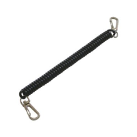 Angler's Accessories Pigtail Coil Retractor - Black - One Size