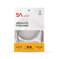Scientific Anglers Absolute Streamer Leader 4' - 1 Pack - Clear - 12lb