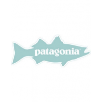 Patagonia Striper Sticker - Light Grey - One Size
