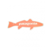Patagonia Red Drum Sticker - Pale Red - One Size