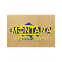 RepYourWater Montana Flag Sticker - One Color - One Size