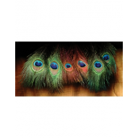 Hareline Dubbin Peacock Eyed Sticks - Red - One Size