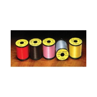 Hareline Dubbin Uni-Thread 8/0 Waxed - Black - 8/0 Hook