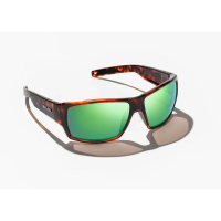 Bajio Vega Sunglasses - Polarized - Blue Tort Matte with Green Mirror Plastic